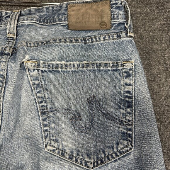 AG Adriano Goldschmied Jeans Mens 30 Straight Light Cotton Stretch Broken In - Picture 8 of 9